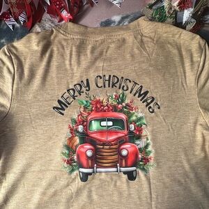 New Adult Small Merry Christmas Graphic Tee